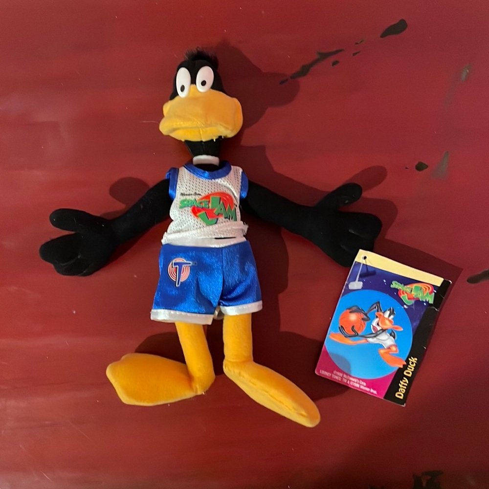 Vintage Space Jam Daffy Duck plush